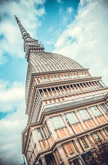 Tower Mole Antonelliana, symbol of Turin, Italy