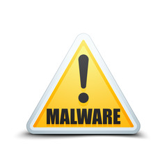 Malware Attention Hazard sign