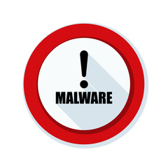 Malware Attention Hazard sign