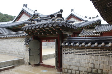 Naklejka premium 한국전통한옥