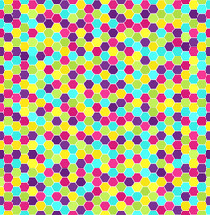 Hexagon pattern. Seamless vector background