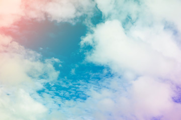 Colorful sky and clouds.