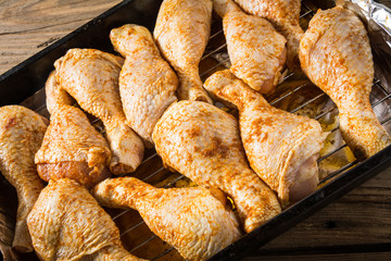 a roasting pan full of chicken thighs