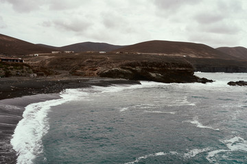 Ajuy, schwarzer Strand