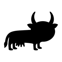 cow cartoon animal icon image vector illustration design 