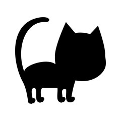cat cartoon animal icon image vector illustration design 