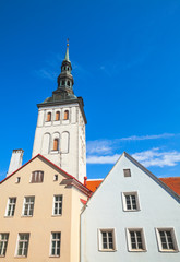 Fototapeta na wymiar Old town of Tallinn, Estonia. Niguliste