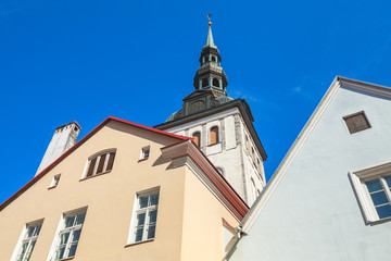 Fototapeta na wymiar Old town of Tallinn, Estonia. Skyline