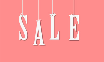 sale sign, vector illustration