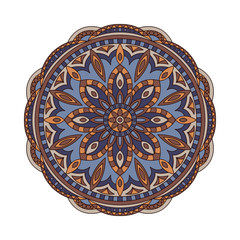 Ornament round mandalas in vector. Abstract design circle element. Graphic template for your design.