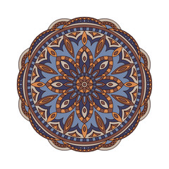 Ornament round mandalas in vector. Abstract design circle element. Graphic template for your design.