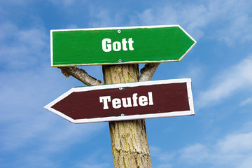 Schild 127 - Gott