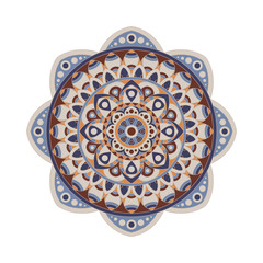 Ornament round mandalas in vector. Abstract design circle element. Graphic template for your design.