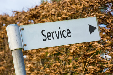 Schild 92 - Service