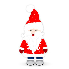 Santa Clause isolated on white background vector