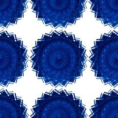 mandala, kaleidoscope made from fabric textile for creative background