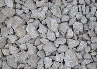 Texture of crushed stone
