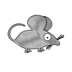 mouse animal cartoon icon image vector illustration design 