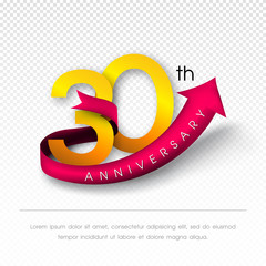 Naklejka premium Anniversary emblems template design.