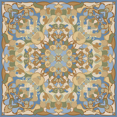 Delicate colored handkerchief