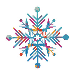 snowflake creative icon image vector illustration design 