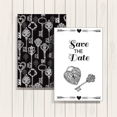 card templates save the date with key