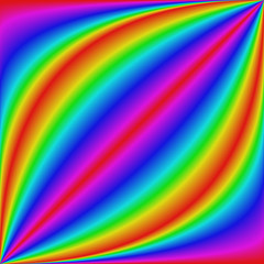 Smooth gradient rainbow curved background