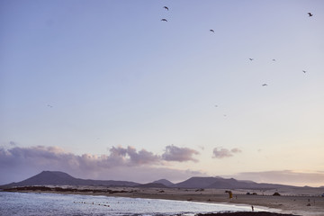 Fuerteventura Lobos Sonnenuntergang Sonnenaufgang