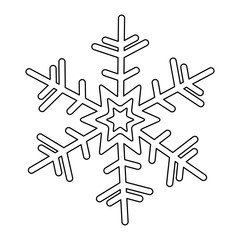 creative snowflake icon image vector illustration design 