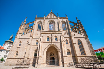 Fototapeta premium Cathedral of St. Barbara in Kutna Hora, Czech Republic