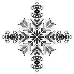 creative snowflake icon image vector illustration design 