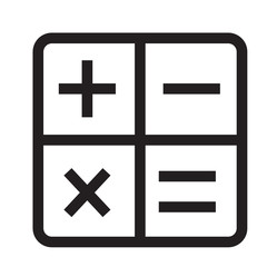Obraz premium calculator icon