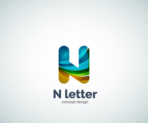 Fototapeta premium Letter N logo