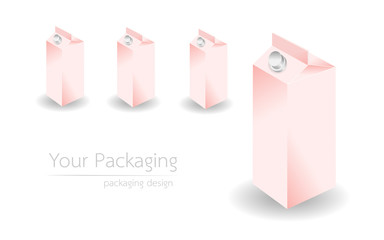 Packaging design for juice or milk, Juice or milk Packaging.