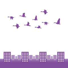 鳥の群れ