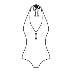 woman swimsuit icon image vector illustration design 