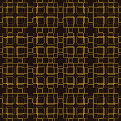 Vector seamless pattern. Golden decorative  design template. Creative abstract background.