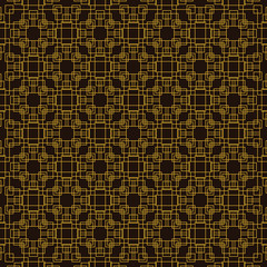 Vector seamless pattern. Golden decorative  design template. Creative abstract background.