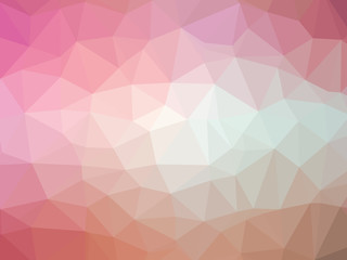 Orange pink abstract gradient polygon shaped background