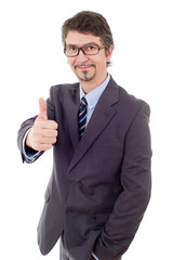 businessman thumb up