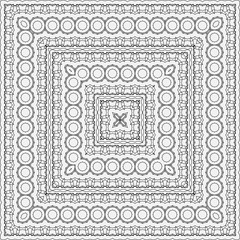 Vector square design template. Modern decorative pattern. Creative intricate background..