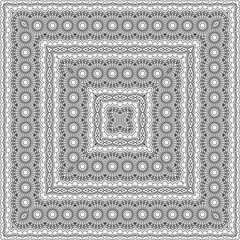 Vector square design template. Modern decorative pattern. Creative intricate background..