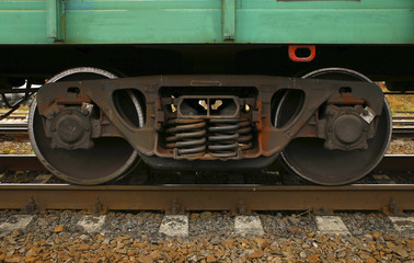 Naklejka premium Railway and trains