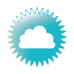 cloud emblem icon image vector illustration design 
