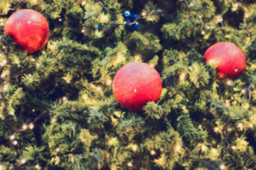 decorations on the Christmas tree, Christmas background
