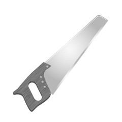 hand saw tool icon image vector illustration design 