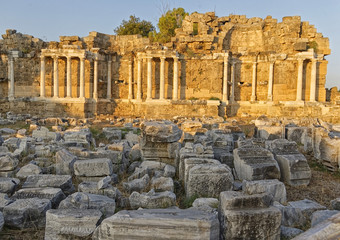 Fototapeta na wymiar Ruins of the antic Side