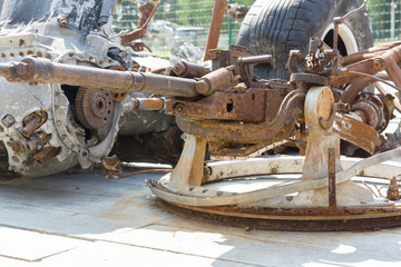 aviation equipment in the open air