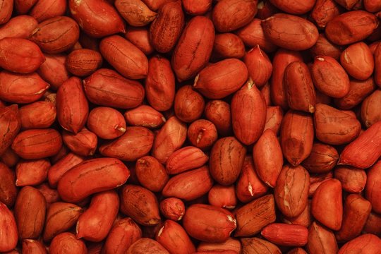 dry peanut photo, raw red groundnut background