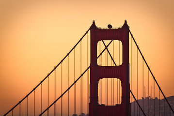 Golden Gate Bridge South Tower Dawn